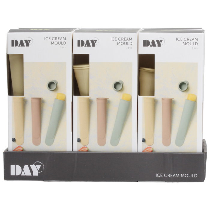 Day Ensemble de 3 moules à glace en silicone 80 ml