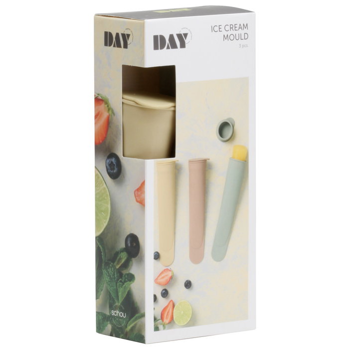 Day Ensemble de 3 moules à glace en silicone 80 ml