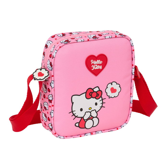 Sac à Bandoulière Hello Kitty Rose 16 x 18 x 4 cm Sac à Bandoulière Hello Kitty Rose 16 x 18 x 4 cm