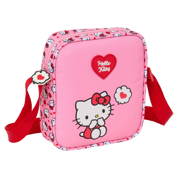 Sac à Bandoulière Hello Kitty Rose 16 x 18 x 4 cm Sac à Bandoulière Hello Kitty Rose 16 x 18 x 4 cm