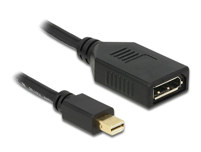 Delock - Adaptateur Mini DisplayPort Mâle vers DisplayPort Femelle - Noir Delock - Adaptateur Mini DisplayPort Mâle vers DisplayPort Femelle - Noir
