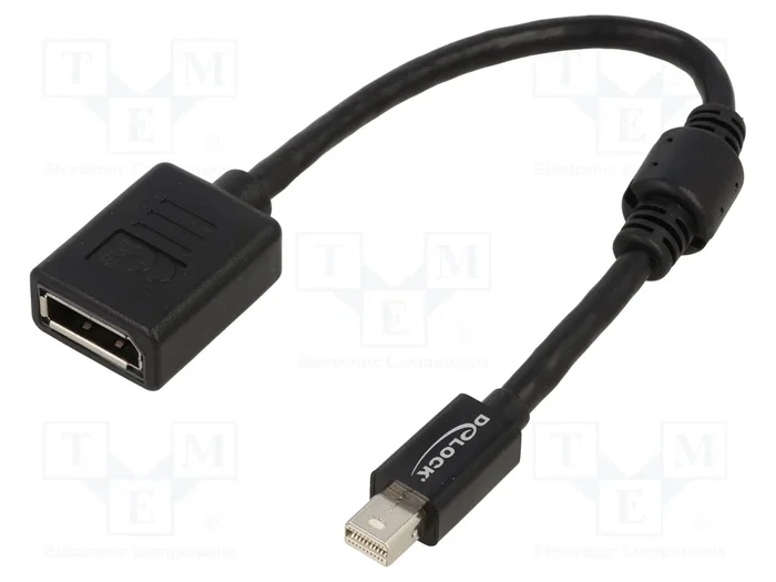 DELOCK Adaptateur mini DisplayPort mâle vers DisplayPort femelle 16K DELOCK Adaptateur mini DisplayPort mâle vers DisplayPort femelle 16K