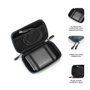 Subblim Housse rigide pour disque dur 2.5 pouces, étui de protection, compartiment pour câble USB - Noir
