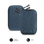 Subblim Housse rigide pour disque dur 2.5 pouces, étui de protection, compartiment pour câble USB - Noir