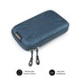 Subblim Housse rigide pour disque dur 2.5 pouces, étui de protection, compartiment pour câble USB - Noir