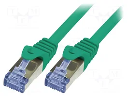 LOGILINK Cordon de raccordement Cat 6a S/FTP 1m RJ45 vert