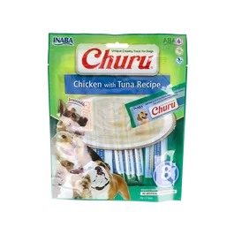 CHURU VET Recette Poulet et Thon pour Chiens (8 Sticks)