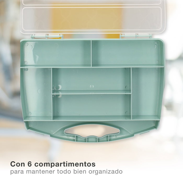 GSC Evolution Boîte organisatrice d'outils avec 7 compartiments - 12u rétractable