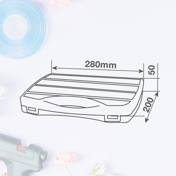 GSC Evolution Boîte organisatrice d'outils avec 7 compartiments - 12u rétractable