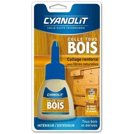 Cyanolit Colle bois vinylique (D3) - 54 g - Renforcé fibres naturelles