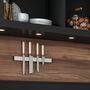 Emuca Barre magnétique pour couteaux de cuisine, Acier inoxydable