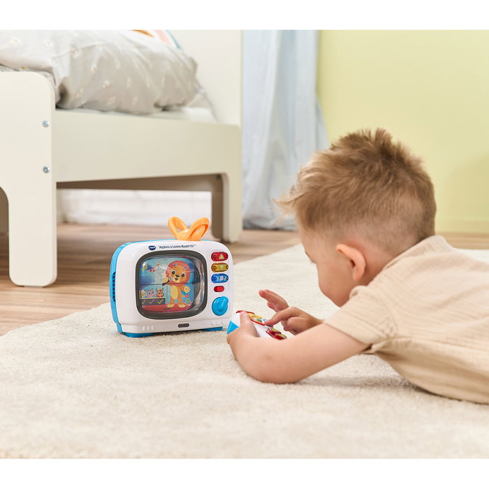 V-Tech Ma Télé Magique - Jouet éducatif interactif avec télécommande lumineuse (Espagnol/Anglais) et écran illustré sans piles - Pour enfants 12 mois et plus - Réf. 803-578722