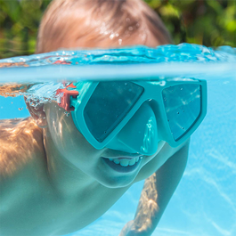 Bestway 22059 Masque de Natation Junior avec Corréa Anatomique, Couleur Assortie, 7+ Ans, Plage et Piscine