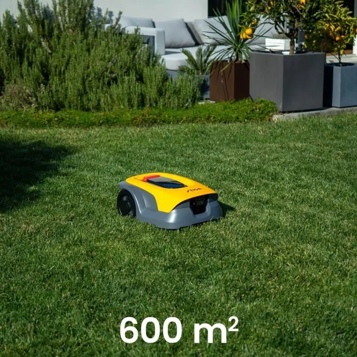 Stiga A 6V - Robot tondeuse pour 600 m² avec caméra intelligente