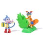 Spin Master Dora la Exploradora Figurines articulées Botas et Swiper Pack de jeu avec arbustre secret