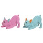 Home ESPRIT Figurine Décorative Chien Bleu Fuchsia (2 Unités)