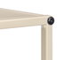 Giftdecor Table d'appoint 2 étagères Beige Métal 51 x 4 x 37 cm