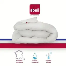 Abeil Couette Légère Iceberg 200x200 cm pour Été et Climats Chauds, Traitement Feran Ice, Certifiée Oeko-Tex