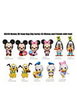 Monogram Int. Présentoir de 24 porte-clés 3D Mickey & Friends avec Food