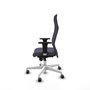Piqueras Y Crespo Fauteuil Albacete Gris Foncé, Mécanisme Synchrone, Base Blanche