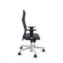 Piqueras Y Crespo Fauteuil Albacete Gris Foncé, Mécanisme Synchrone, Base Blanche