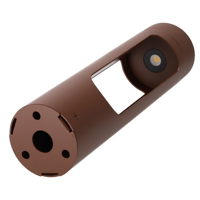 Balise LED extérieure Corona 40 cm, 10 W, brun rouille, 3000 K