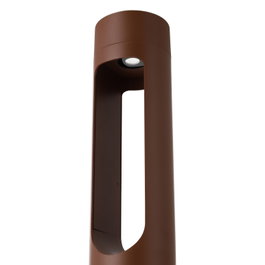 Balise LED extérieure Corona 40 cm, 10 W, brun rouille, 3000 K