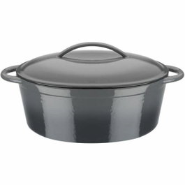 GSW Cocotte ovale GREY SHADOW en fonte massive, 7L, Gris