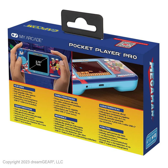 My Arcade Pocket Player PRO - Megaman Bleu