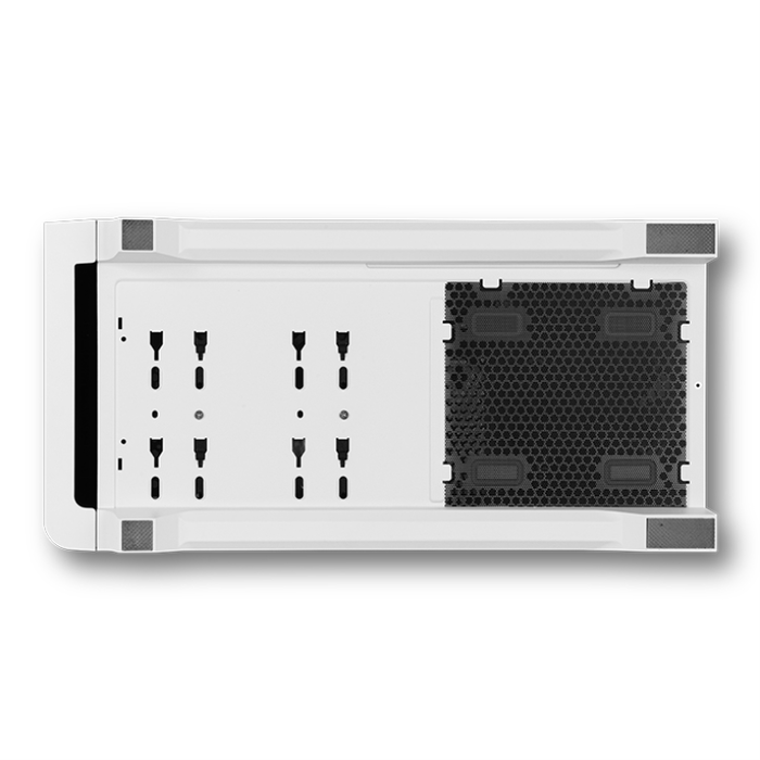 Nox Hummer Ether Boîtier PC Gaming Midi Tower ATX Noir et Blanc, Panneau en Verre Trempé Courbé, USB-C Nox Hummer Ether Boîtier PC Gaming Midi Tower ATX Noir et Blanc, Panneau en Verre Trempé Courbé, USB-C