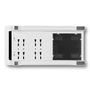Nox Hummer Ether Boîtier PC Gaming Midi Tower ATX Noir et Blanc, Panneau en Verre Trempé Courbé, USB-C