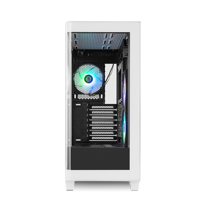 Nox Hummer Ether Boîtier PC Gaming Midi Tower ATX Noir et Blanc, Panneau en Verre Trempé Courbé, USB-C Nox Hummer Ether Boîtier PC Gaming Midi Tower ATX Noir et Blanc, Panneau en Verre Trempé Courbé, USB-C
