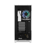 Nox Hummer Ether Boîtier PC Gaming Midi Tower ATX Noir et Blanc, Panneau en Verre Trempé Courbé, USB-C