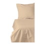 BigBuy Home Parure de couette en satin de coton beige, 220 x 240 cm