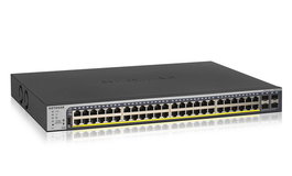 Netgear Switch Géré Gigabit 48 Ports PoE+ (380W) avec 4 Ports SFP et Gestion à Distance Cloud Insight - GS748TPv2