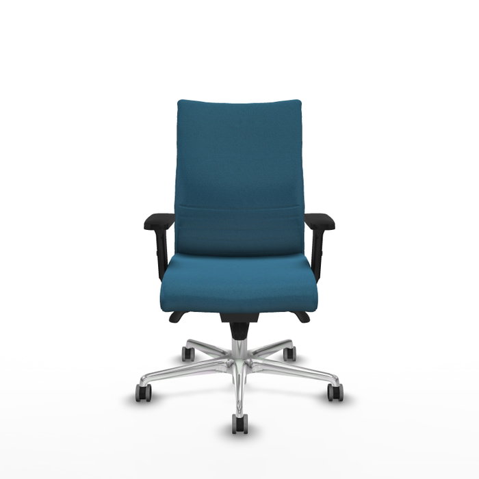 PIQUERAS Y CRESPO Chaise Albacete confidente Synchro, Vert pétrole, Aluminium