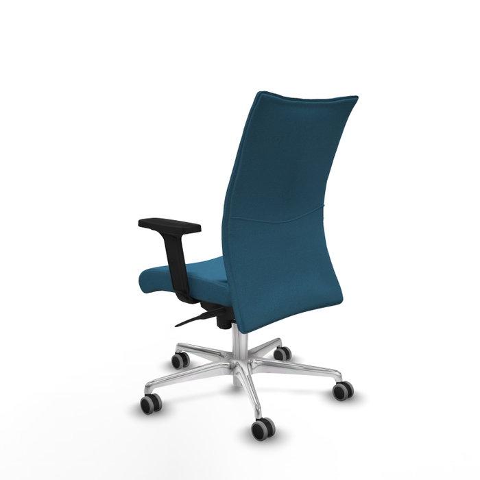 PIQUERAS Y CRESPO Chaise Albacete confidente Synchro, Vert pétrole, Aluminium