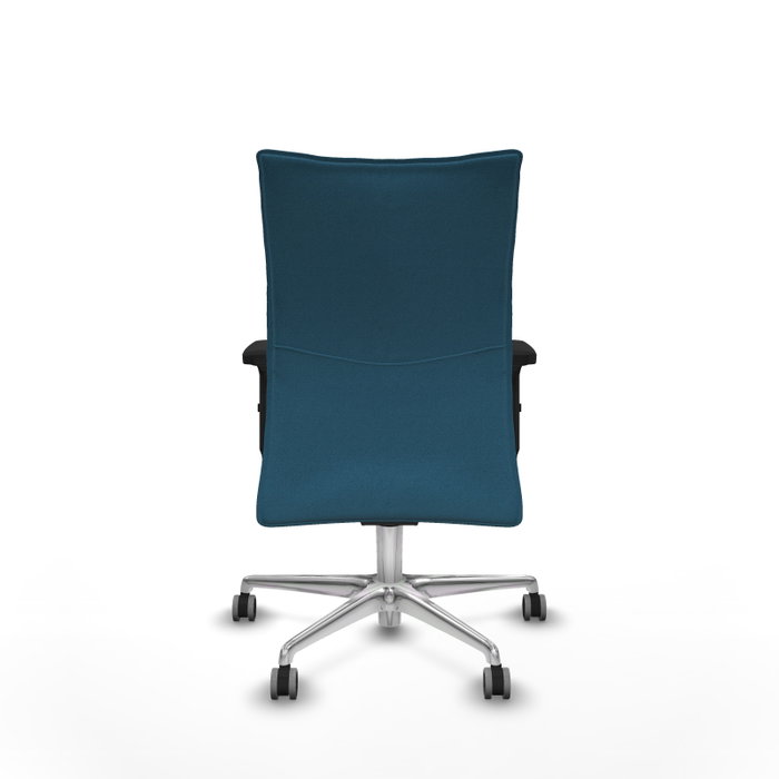 PIQUERAS Y CRESPO Chaise Albacete confidente Synchro, Vert pétrole, Aluminium