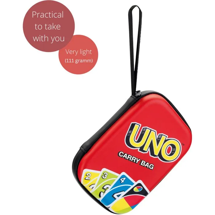 Klein 5901 - Étui de rangement et de voyage imperméable avec fermeture éclair pour cartes de jeu UNO - À partir de 3 ans