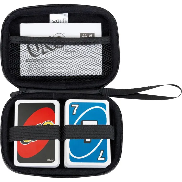 Klein 5901 - Étui de rangement et de voyage imperméable avec fermeture éclair pour cartes de jeu UNO - À partir de 3 ans