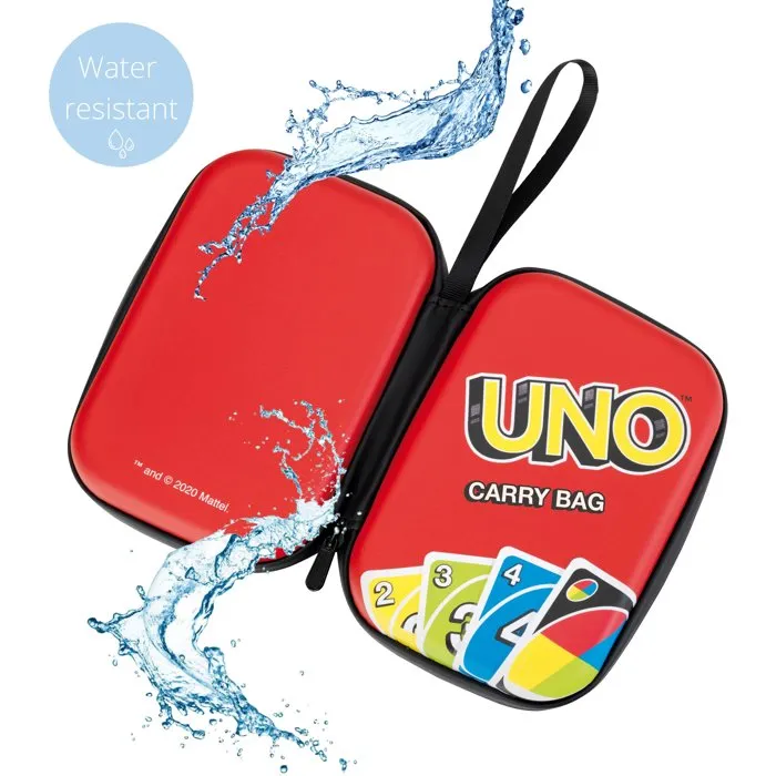 Klein 5901 - Étui de rangement et de voyage imperméable avec fermeture éclair pour cartes de jeu UNO - À partir de 3 ans