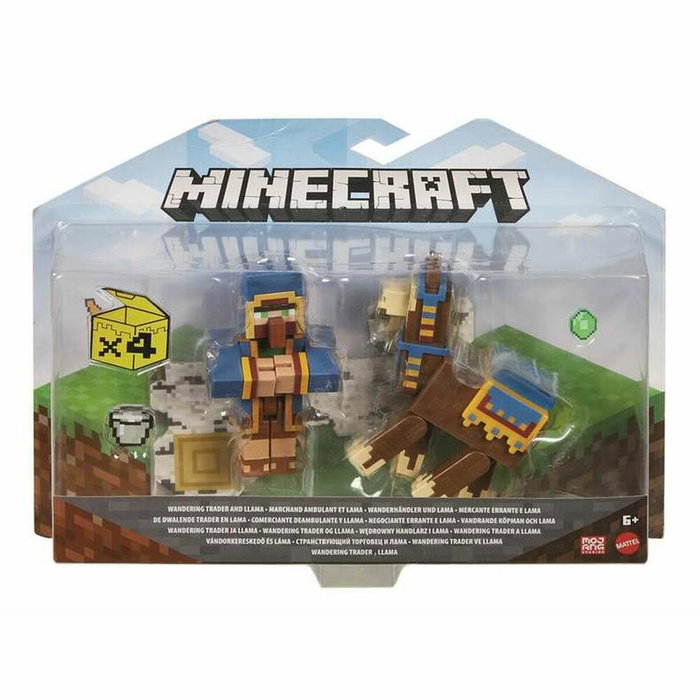 Mattel Coffret de 2 Figurines Minecraft Assorties de 8 cm