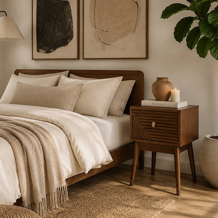 Home Deco Factory Mesita de noche Tiffany