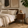 Home Deco Factory Mesita de noche Tiffany
