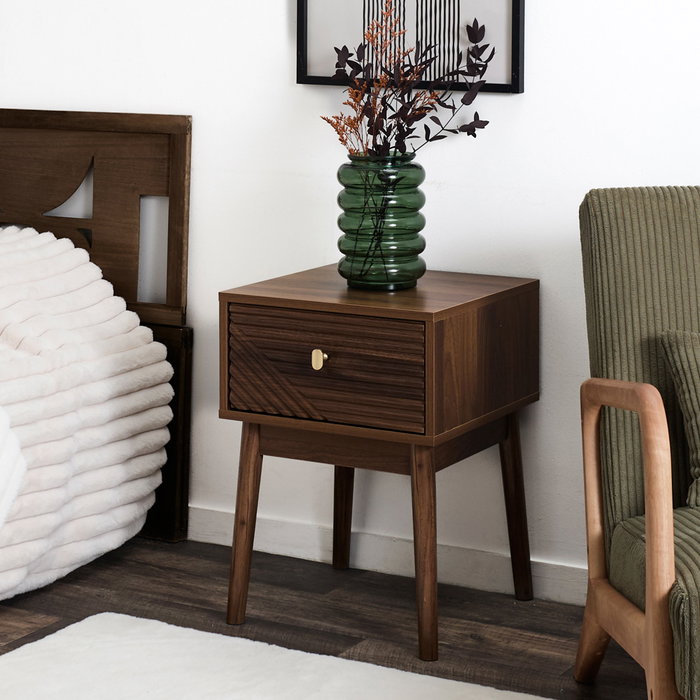 Home Deco Factory Mesita de noche Tiffany