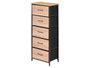 GIFTDECOR Meuble 5 tiroirs effet bois Madera-Negro