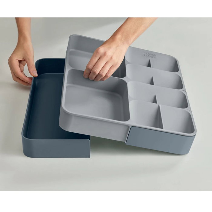 Joseph Joseph DrawerStore Gris Organisateur de Tiroir Extensible