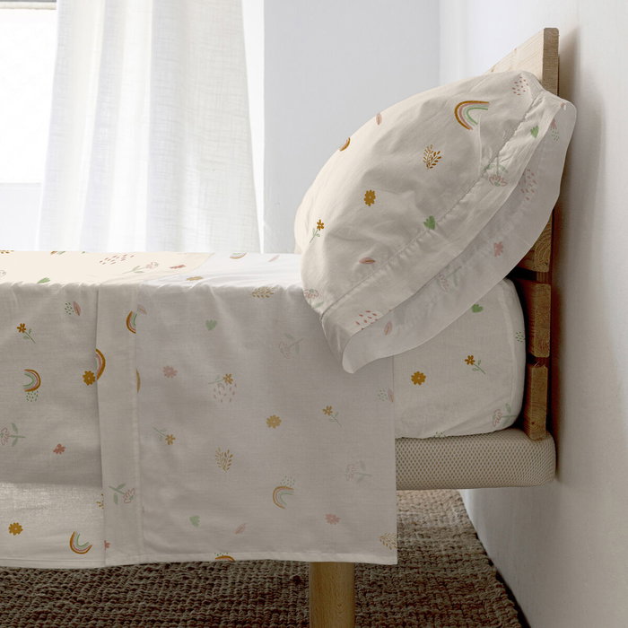 Jeu de draps HappyFriday HF Mini Iris Multicouleur Lit 1 persone 2 Pièces Jeu de draps HappyFriday HF Mini Iris Multicouleur Lit 1 persone 2 Pièces