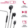 Myway Mwhph0033 Casque Audio Filaire Noir USB-C avec Micro Intégré - Modèle E24