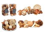 Giftdecor Set de Pot-pourri 2 Modèles Assortis Marron, Rouge, Blanc 14 x 30,5 x 14 cm (Set de 6)
